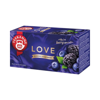 Teekanne Fruechtegarten LOVE Blueberry und Blackberry, Teebeutel im Kuvert, 45g